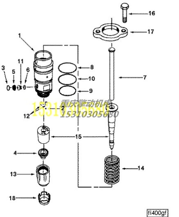 康明斯喷油器 3016676
