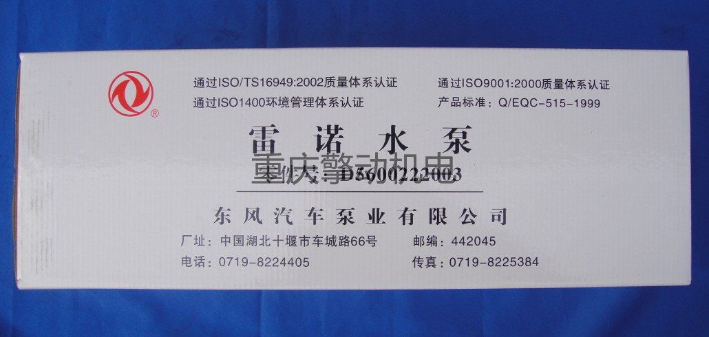 康明斯雷诺水泵 D5600222003